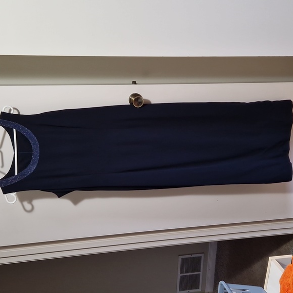 Full-length evening dress with bolero jacket with long sleeve - Picture 2 of 5